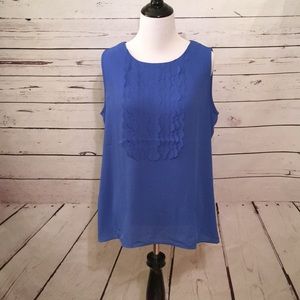 Banana Republic sleeveless blue top size M NWT